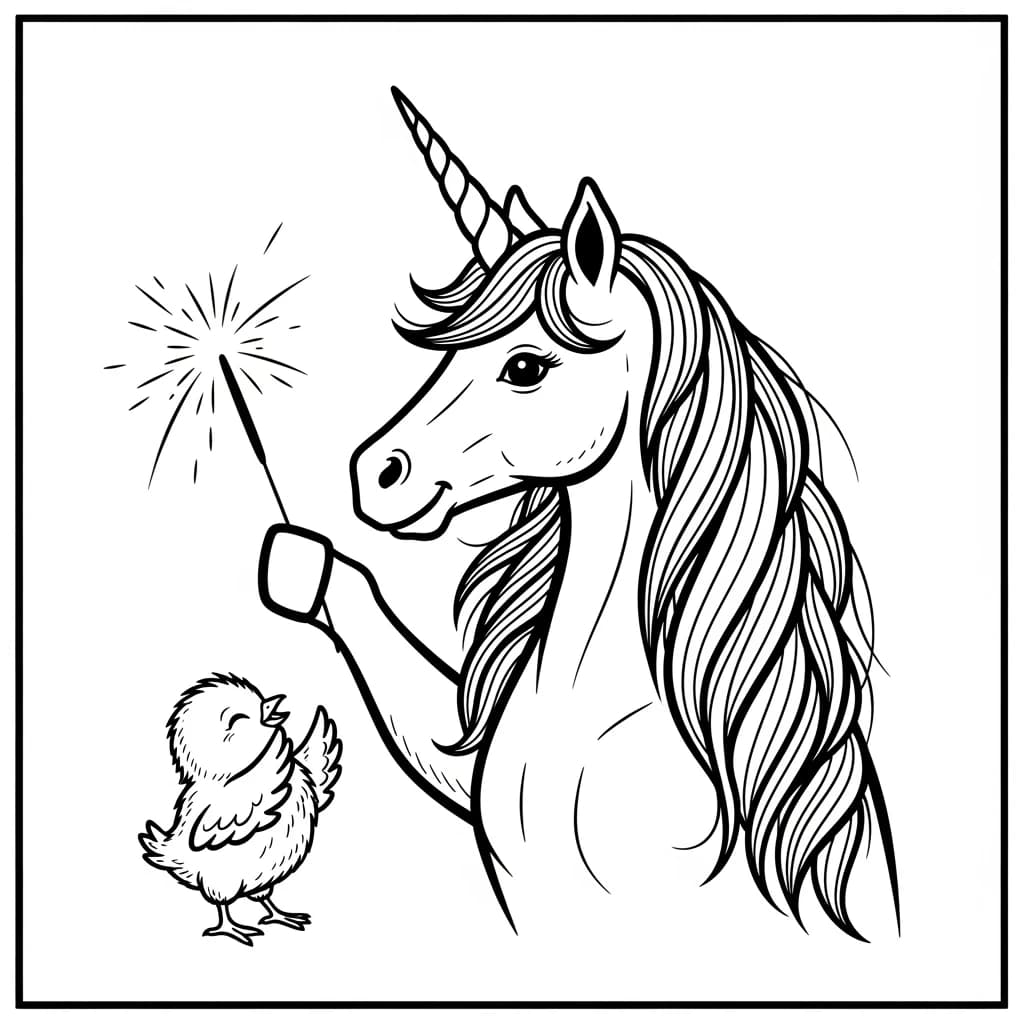 Desenhos de Unicórnio para Imprimir e Colorir