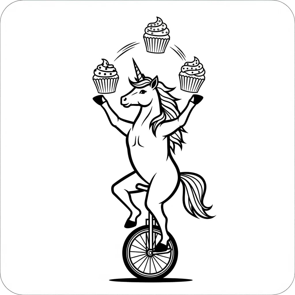 Desenhos de Unicórnio para Imprimir e Colorir