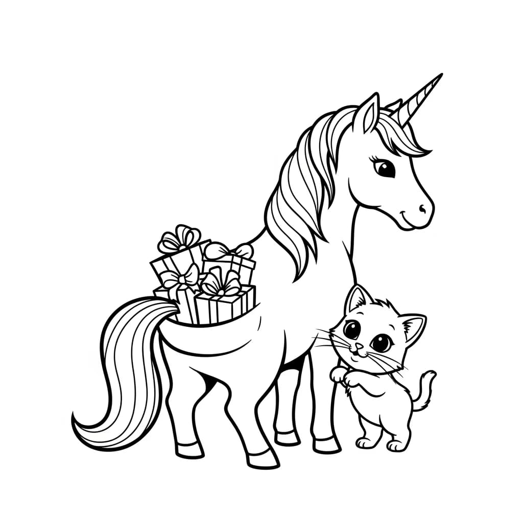 Desenhos de Unicórnio para Imprimir e Colorir