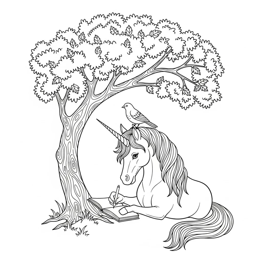 Desenhos de Unicórnio para Imprimir e Colorir