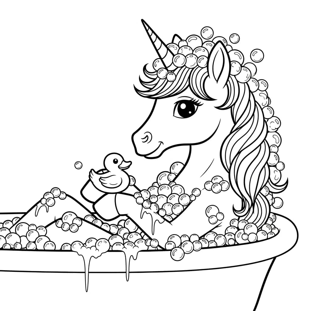 Desenhos de Unicórnio para Imprimir e Colorir