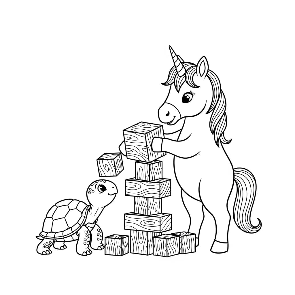 Desenhos de Unicórnio para Imprimir e Colorir