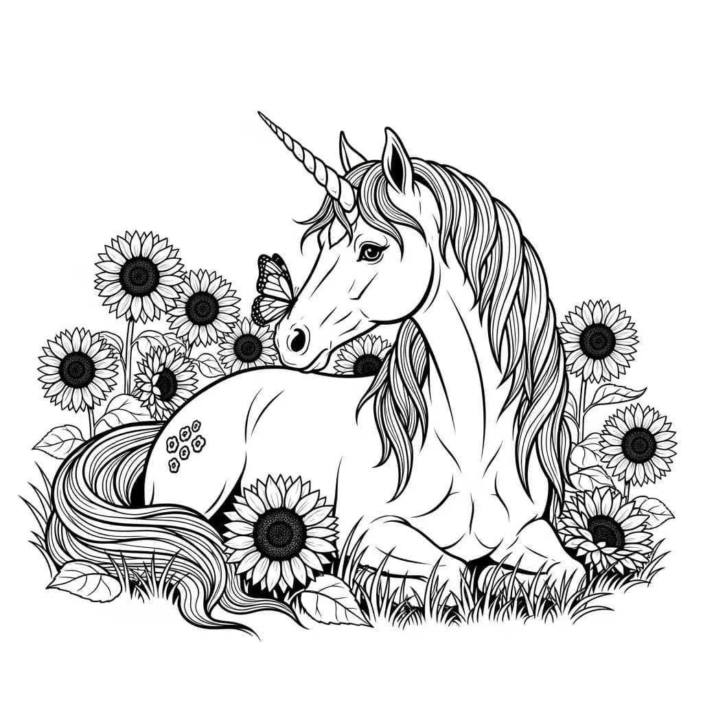 Desenhos de Unicórnio para Imprimir e Colorir