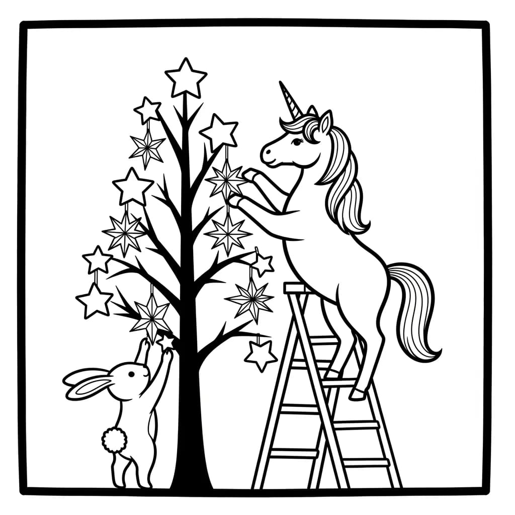 Desenhos de Unicórnio para Imprimir e Colorir