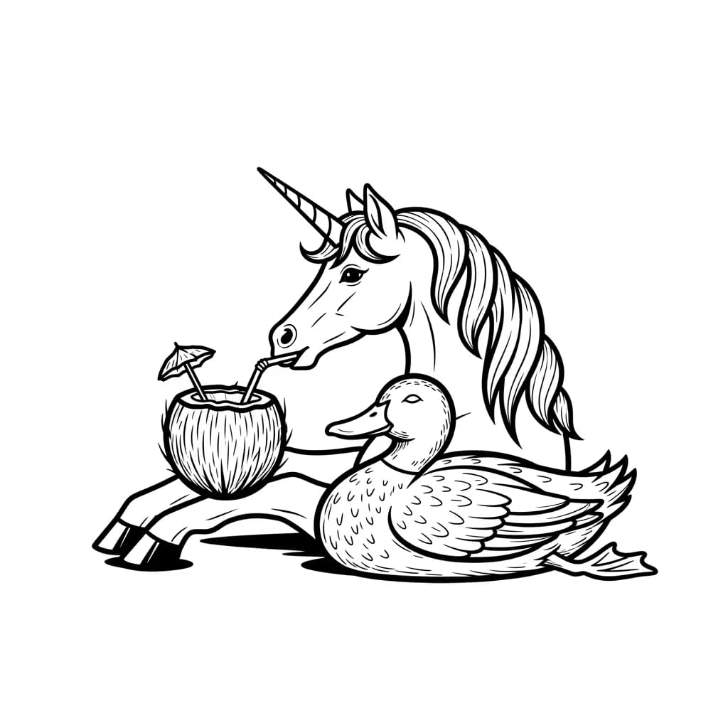 Desenhos de Unicórnio para Imprimir e Colorir