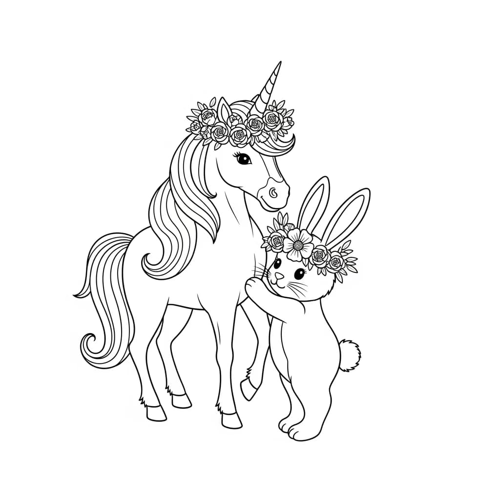 Desenhos de Unicórnio para Imprimir e Colorir