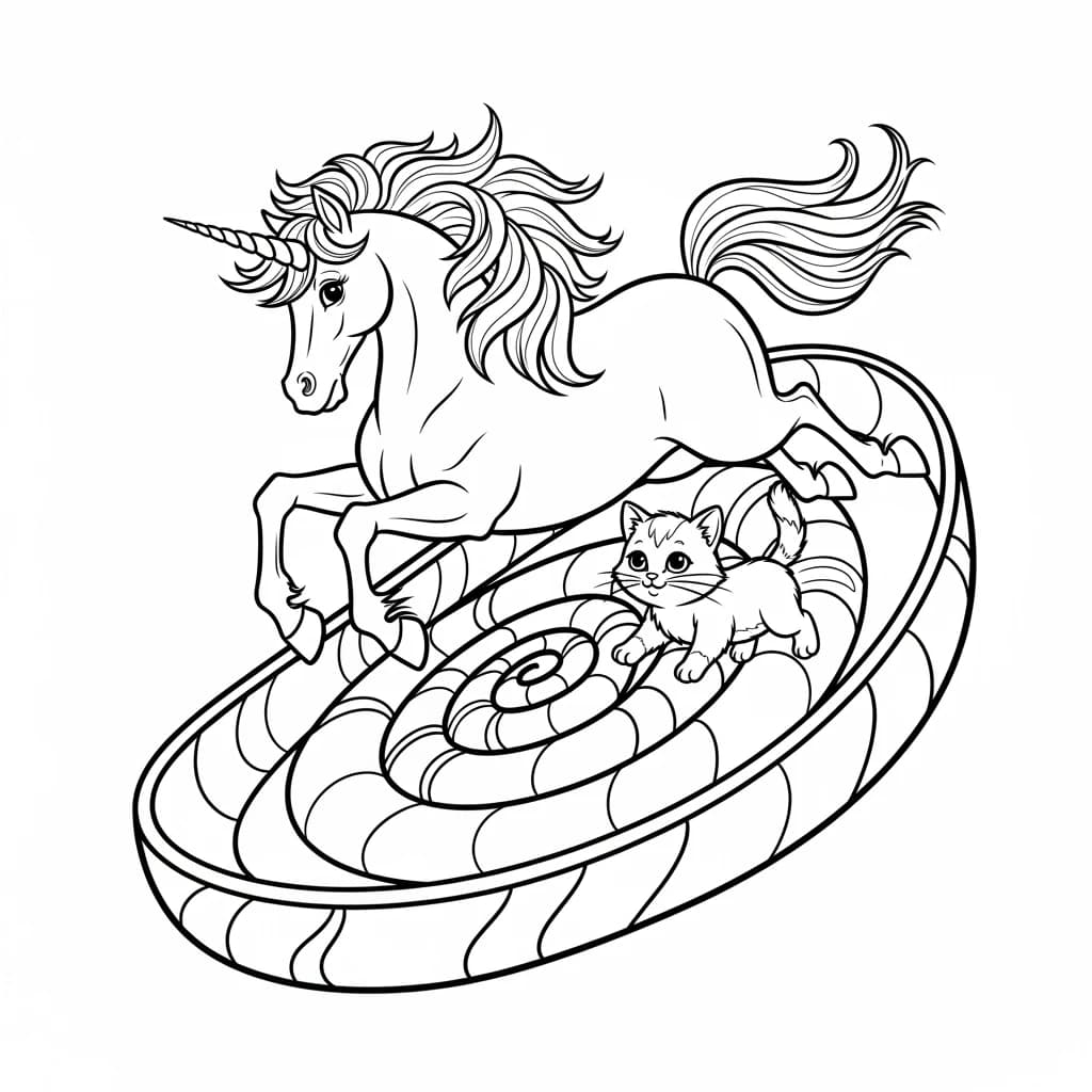 Desenhos de Unicórnio para Imprimir e Colorir