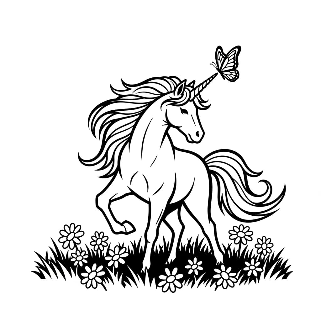 Desenhos de Unicórnio para Imprimir e Colorir