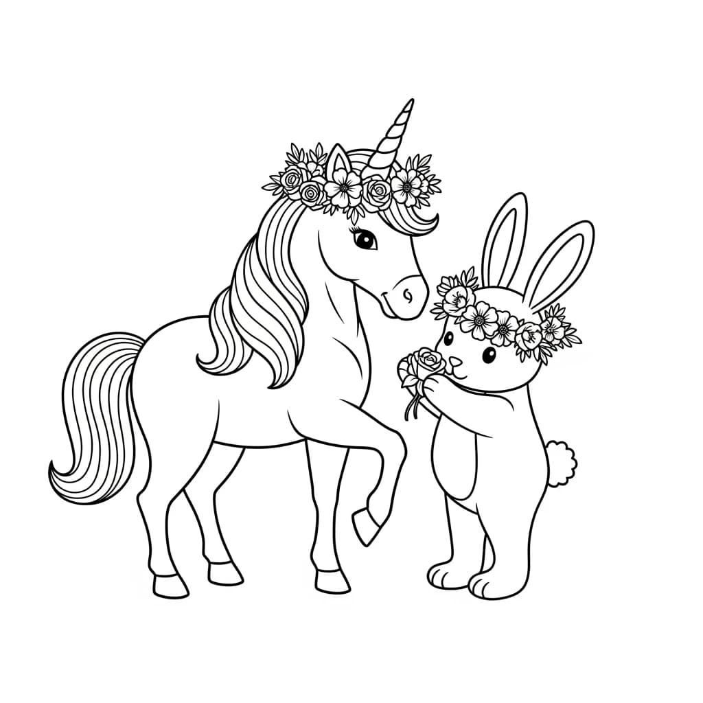 Desenhos de Unicórnio para Imprimir e Colorir