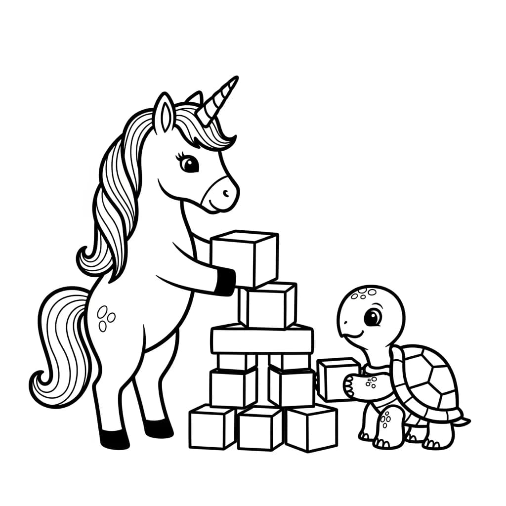 Desenhos de Unicórnio para Imprimir e Colorir