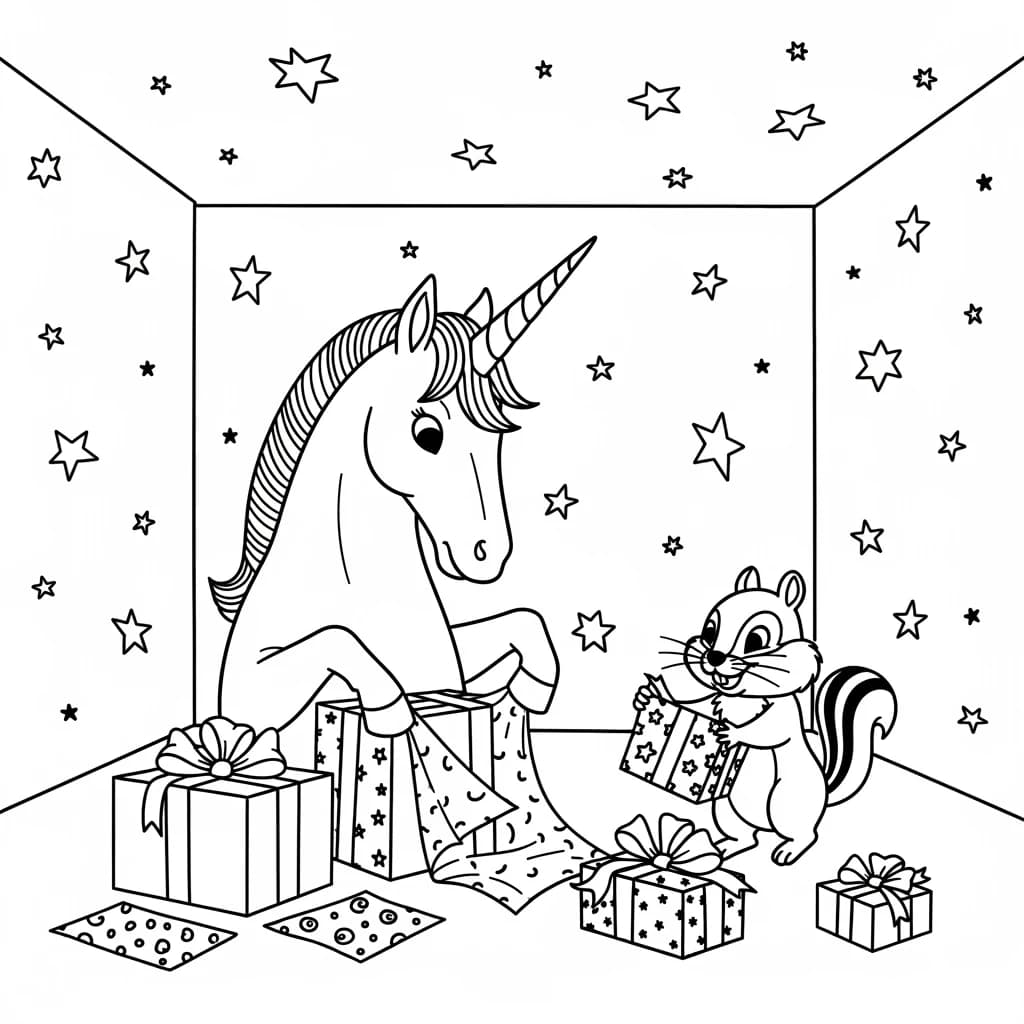 Desenhos de Unicórnio para Imprimir e Colorir