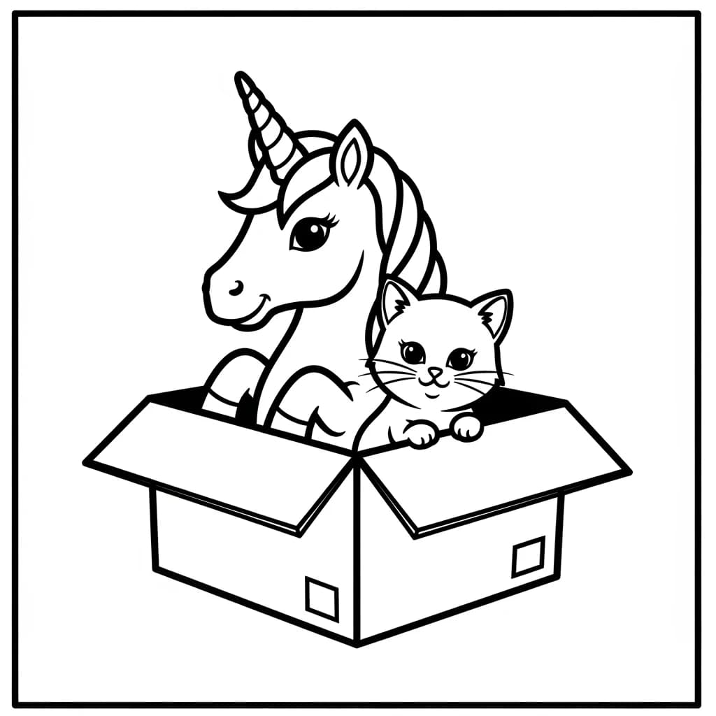 Desenhos de Unicórnio para Imprimir e Colorir