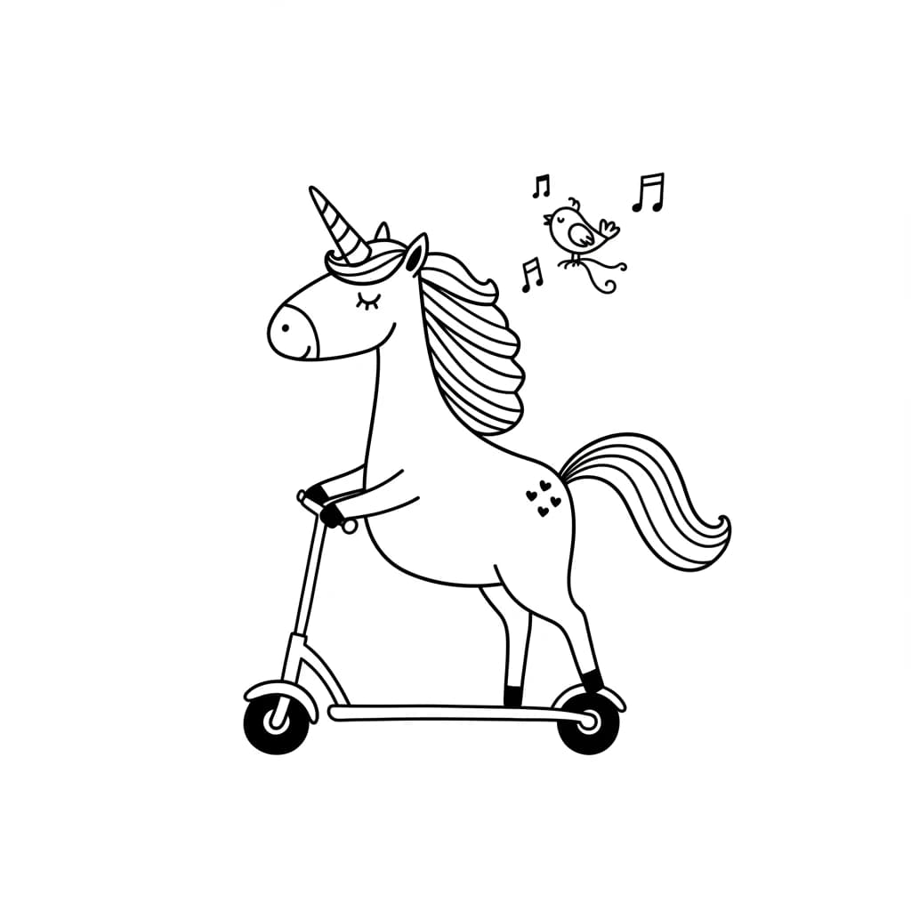 Desenhos de Unicórnio para Imprimir e Colorir