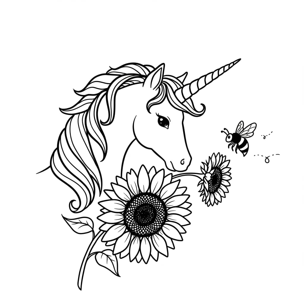 Desenhos de Unicórnio para Imprimir e Colorir