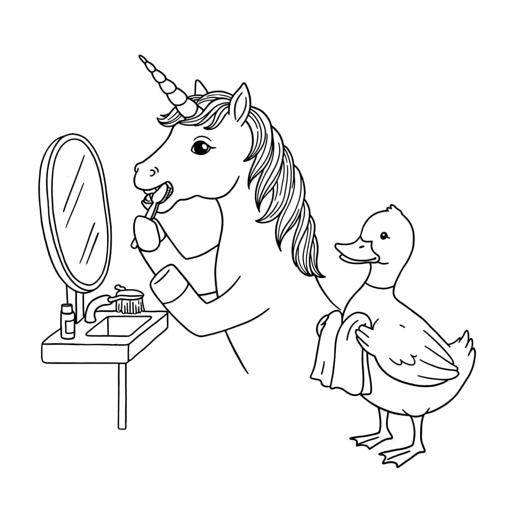 Desenhos de Unicórnio para Imprimir e Colorir