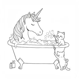 Desenhos de Unicórnio para Imprimir e Colorir