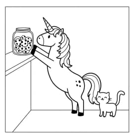 Desenhos de Unicórnio para Imprimir e Colorir
