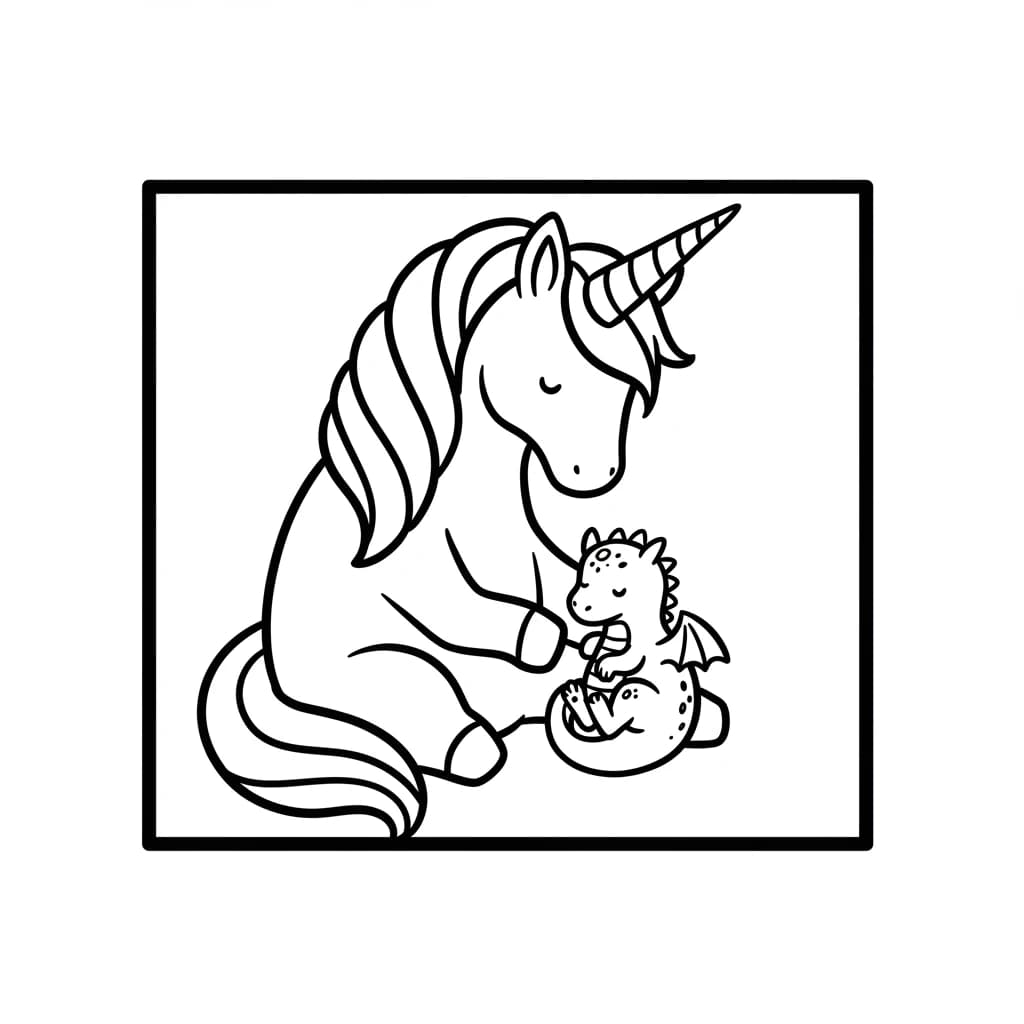 Desenhos de Unicórnio para Imprimir e Colorir