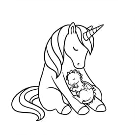 Desenhos de Unicórnio para Imprimir e Colorir