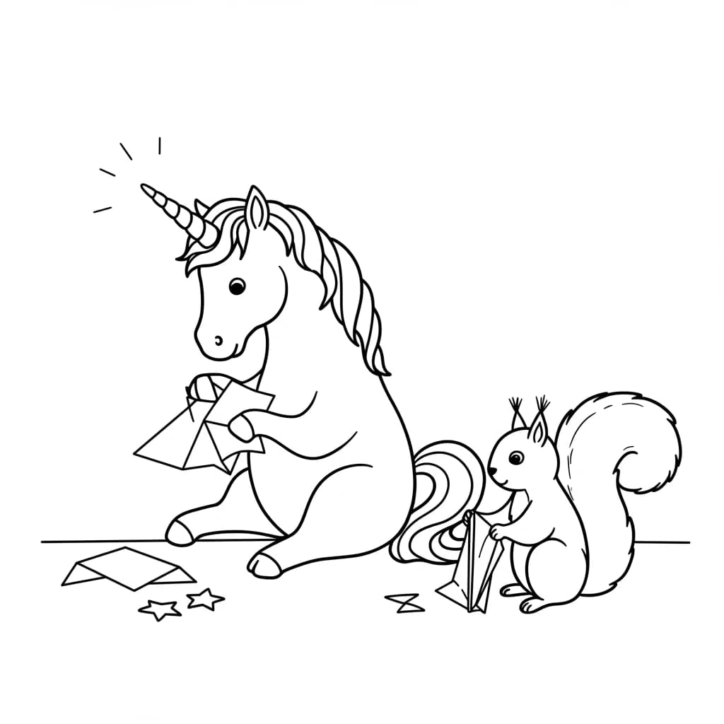 Desenhos de Unicórnio para Imprimir e Colorir