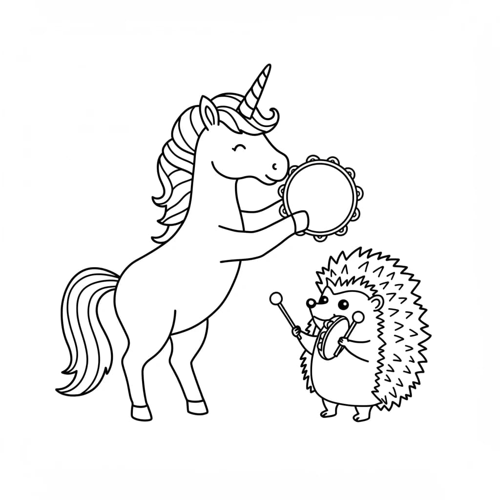 Desenhos de Unicórnio para Imprimir e Colorir