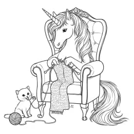 Desenhos de Unicórnio para Imprimir e Colorir