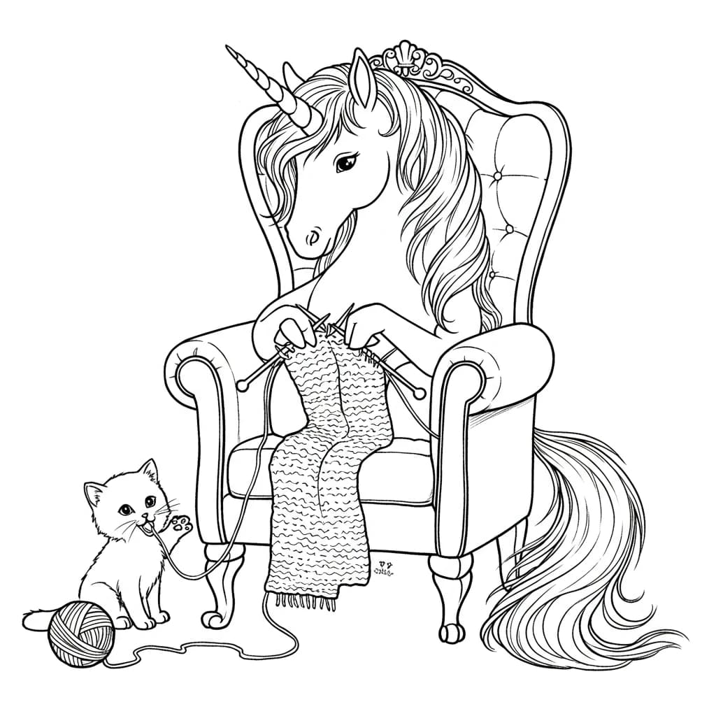 Desenhos de Unicórnio para Imprimir e Colorir