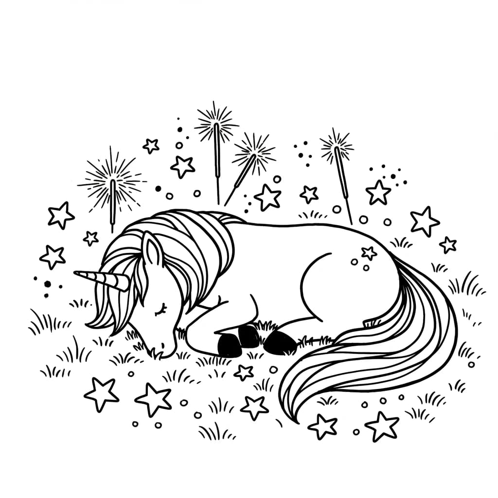 Desenhos de Unicórnio para Imprimir e Colorir