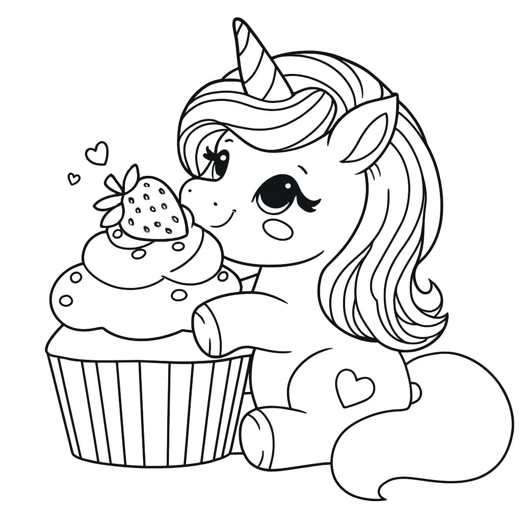 Desenhos de Unicórnio para Imprimir e Colorir