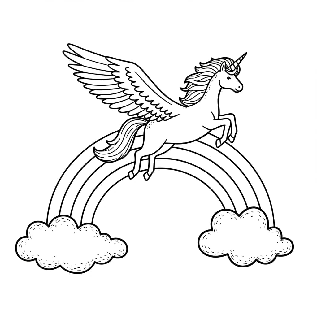 Desenhos de Unicórnio para Imprimir e Colorir