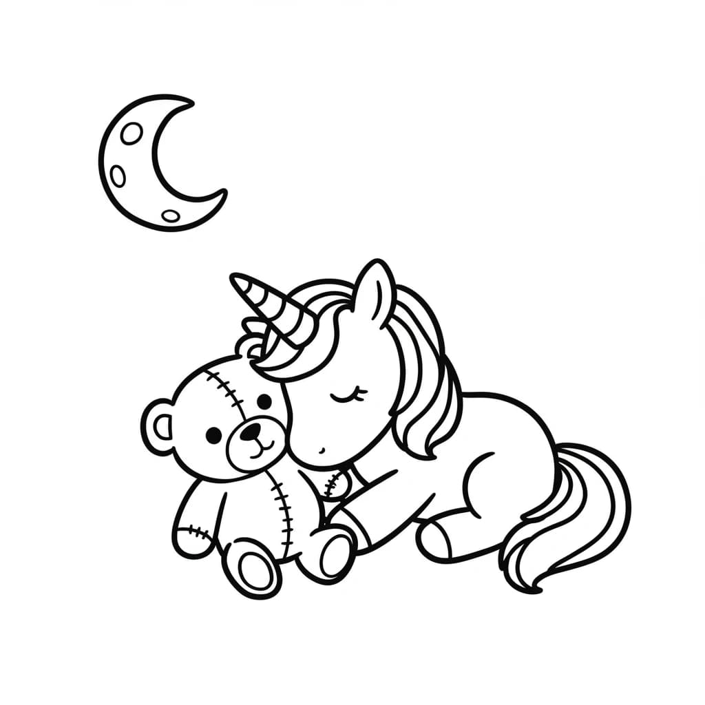 Desenhos de Unicórnio para Imprimir e Colorir