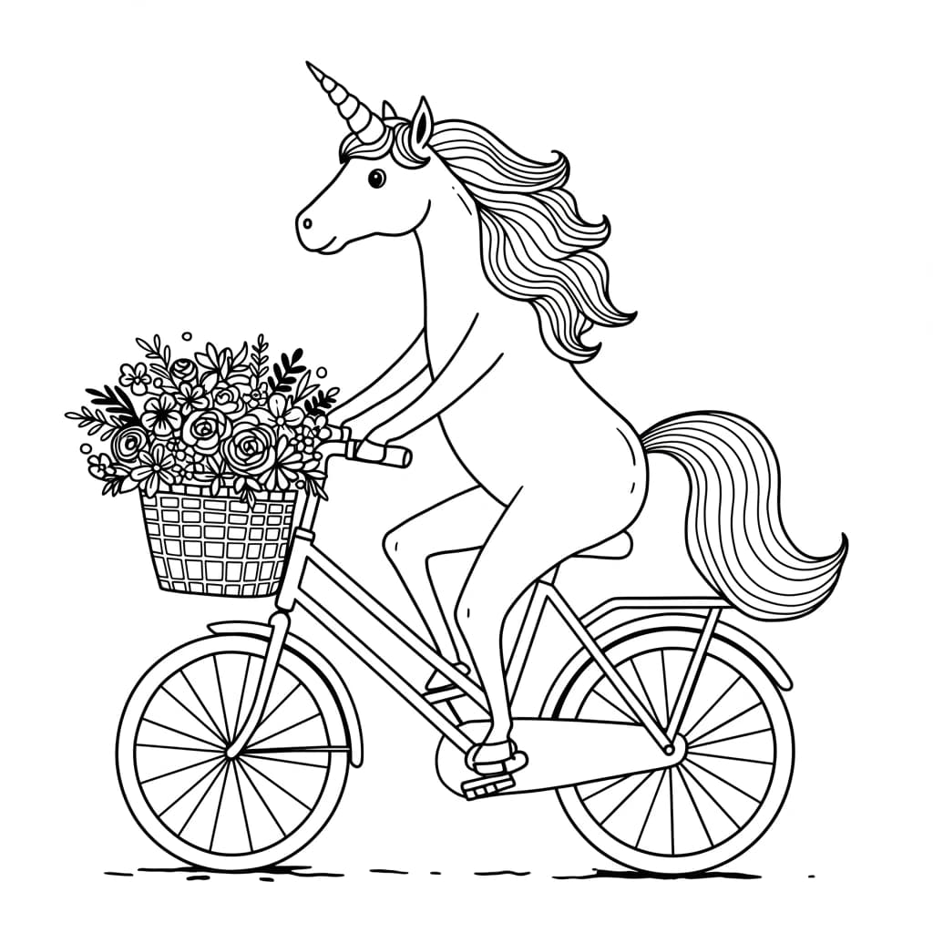 Desenhos de Unicórnio para Imprimir e Colorir