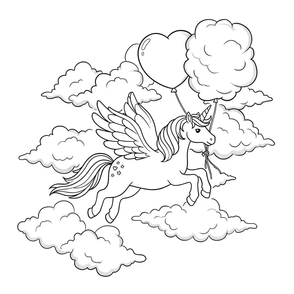 Desenhos de Unicórnio para Imprimir e Colorir