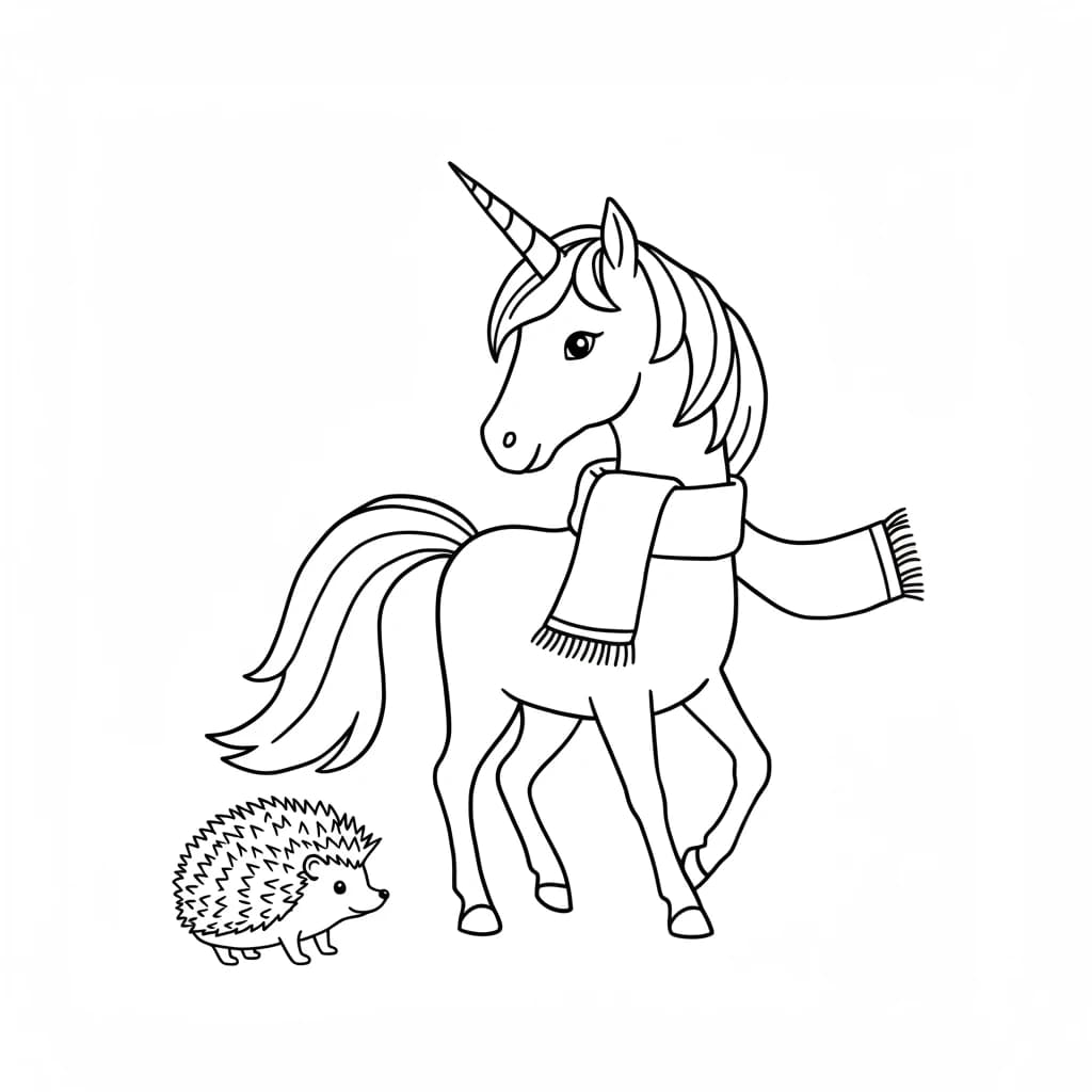 Desenhos de Unicórnio para Imprimir e Colorir