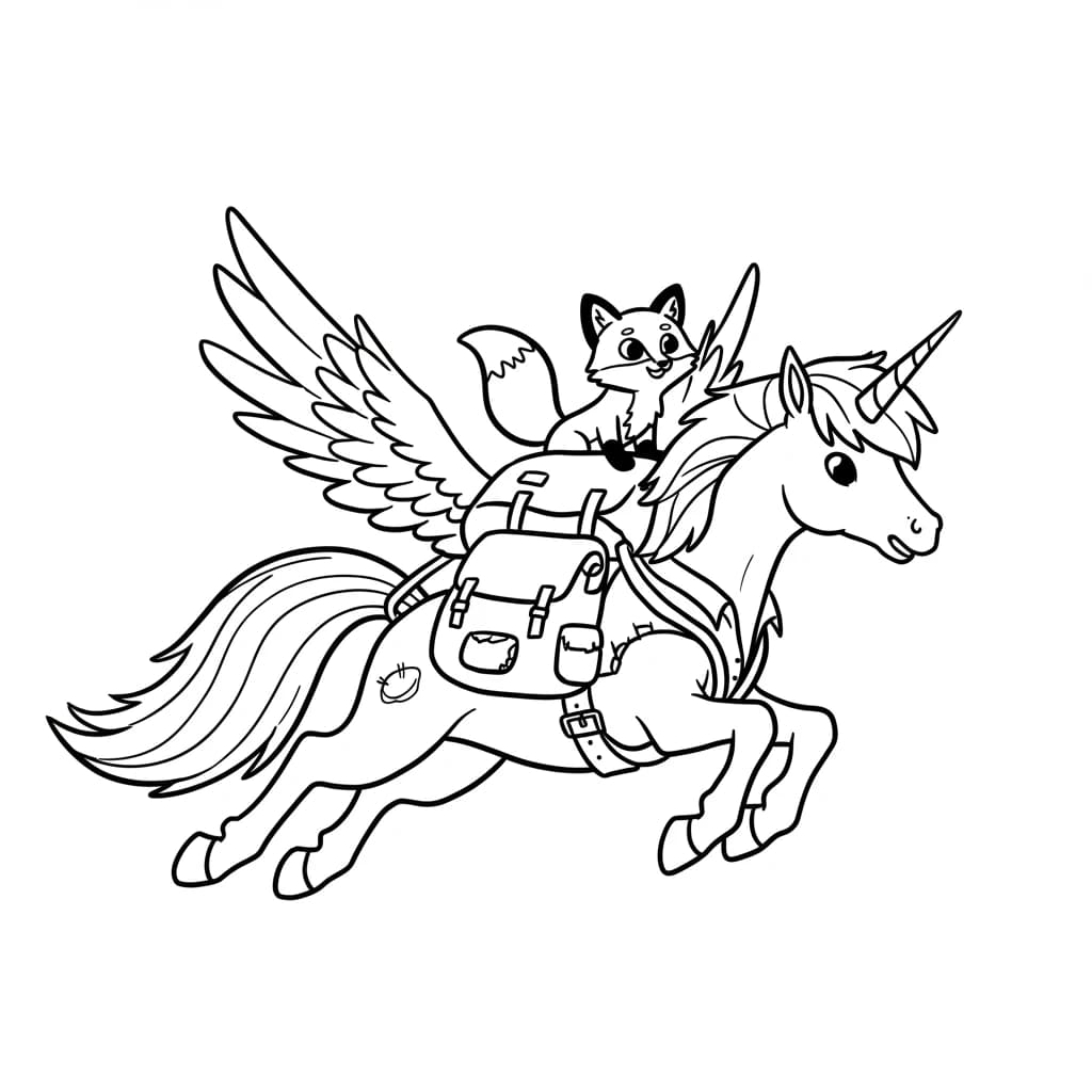 Desenhos de Unicórnio para Imprimir e Colorir