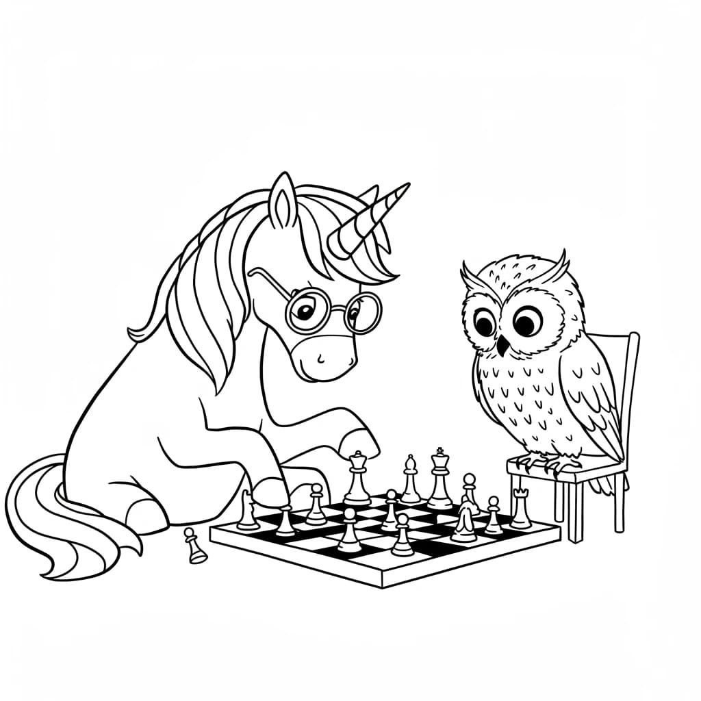 Desenhos de Unicórnio para Imprimir e Colorir