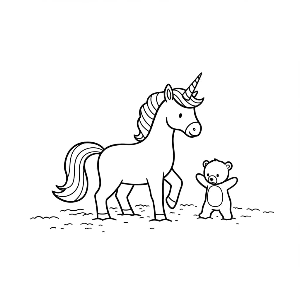 Desenhos de Unicórnio para Imprimir e Colorir