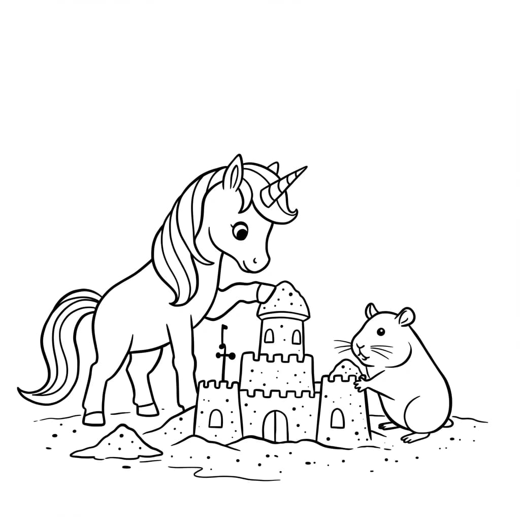 Desenhos de Unicórnio para Imprimir e Colorir