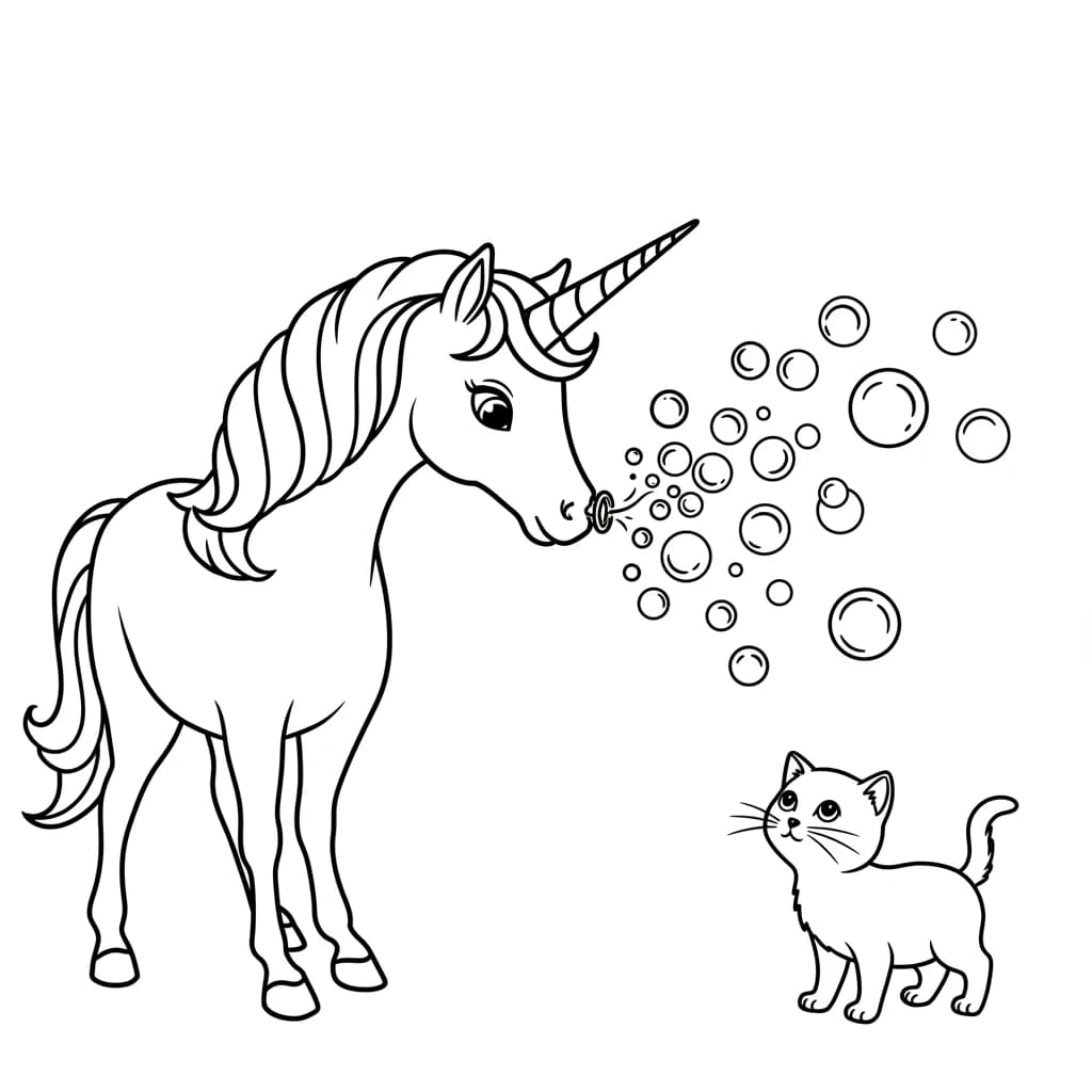 Desenhos de Unicórnio para Imprimir e Colorir