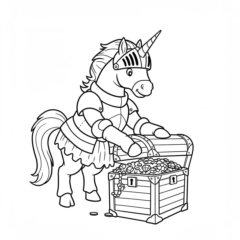 Desenhos de Unicórnio para Imprimir e Colorir