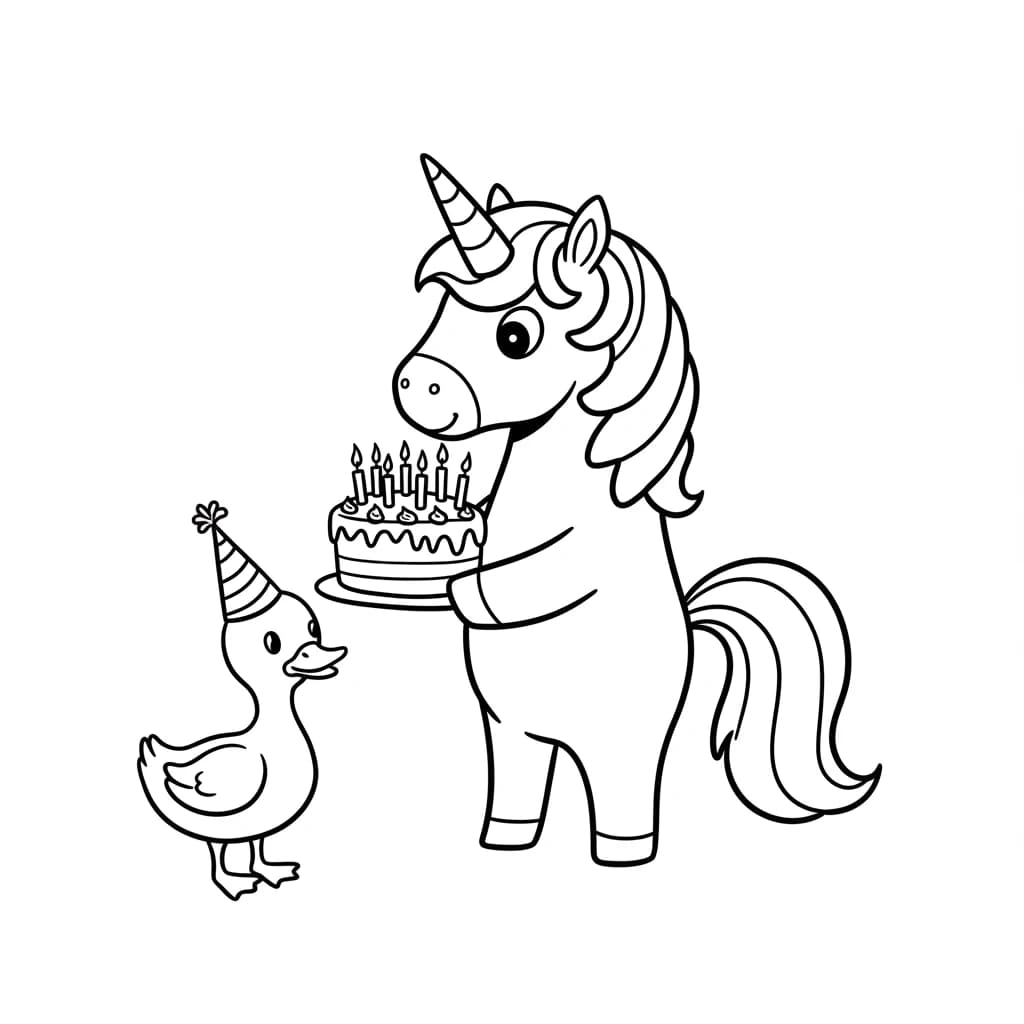 Desenhos de Unicórnio para Imprimir e Colorir