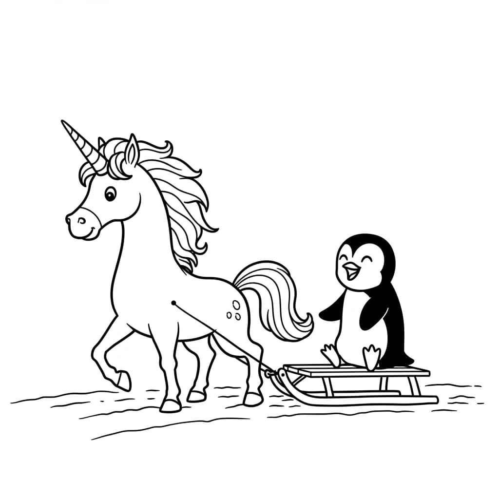 Desenhos de Unicórnio para Imprimir e Colorir