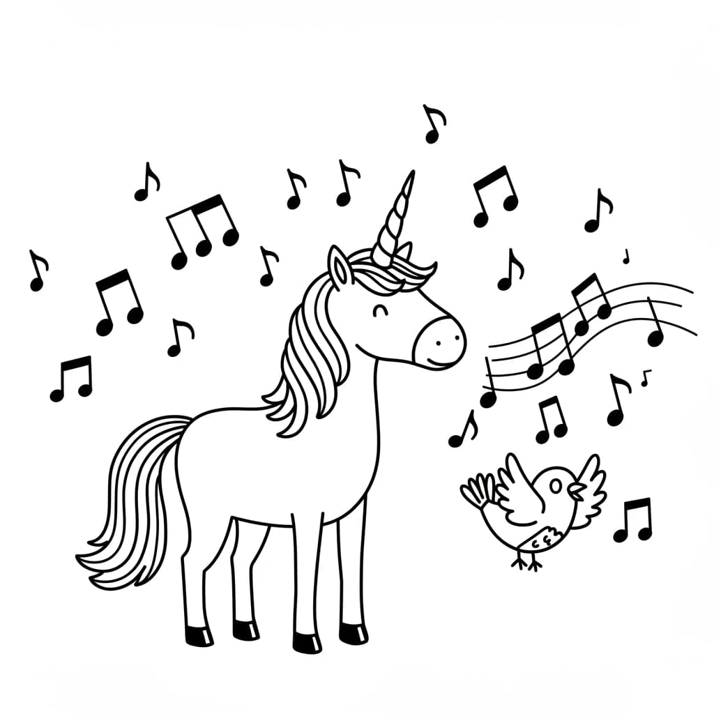 Desenhos de Unicórnio para Imprimir e Colorir