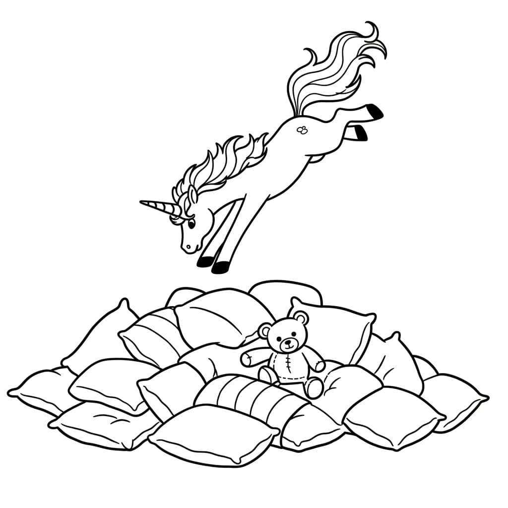 Desenhos de Unicórnio para Imprimir e Colorir