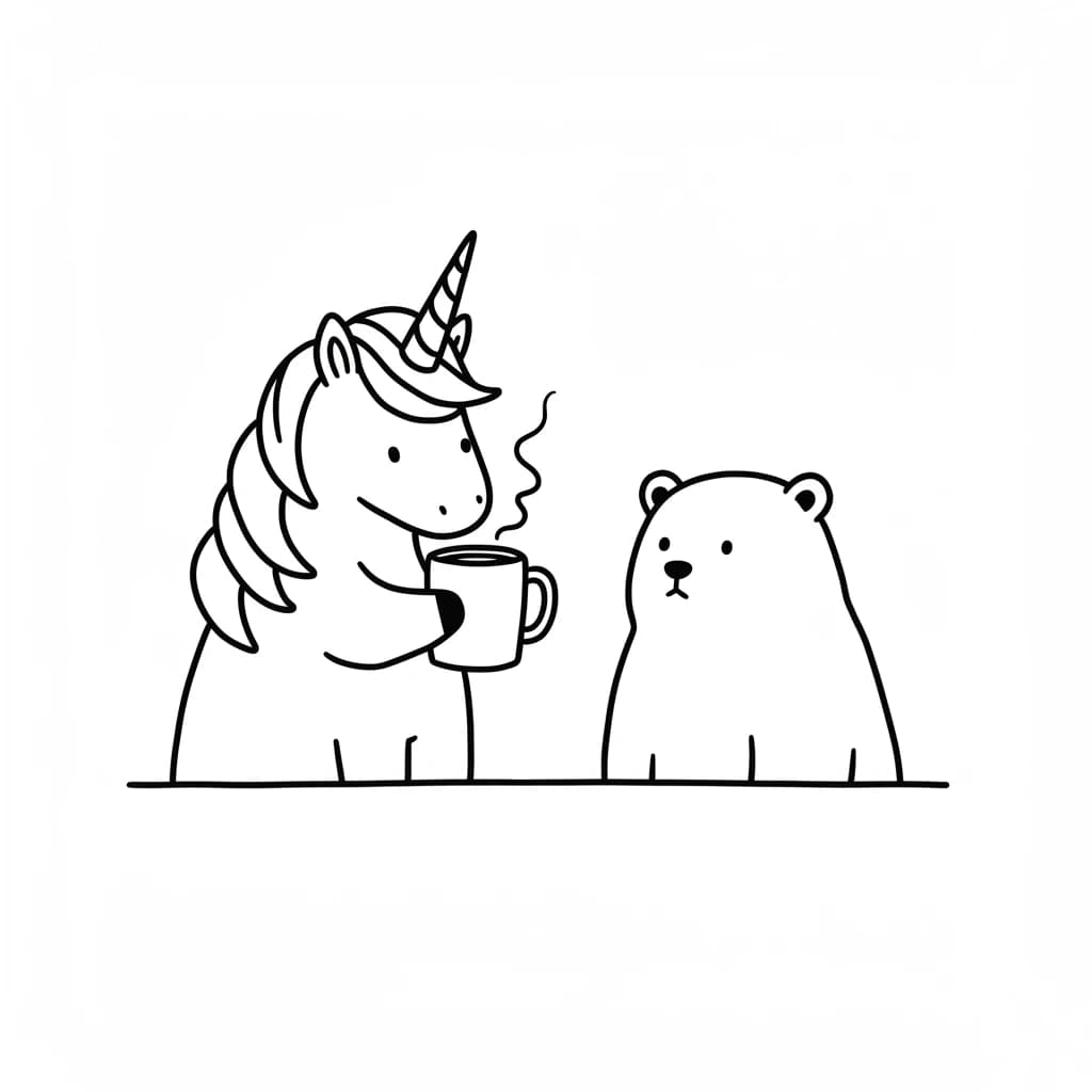 Desenhos de Unicórnio para Imprimir e Colorir