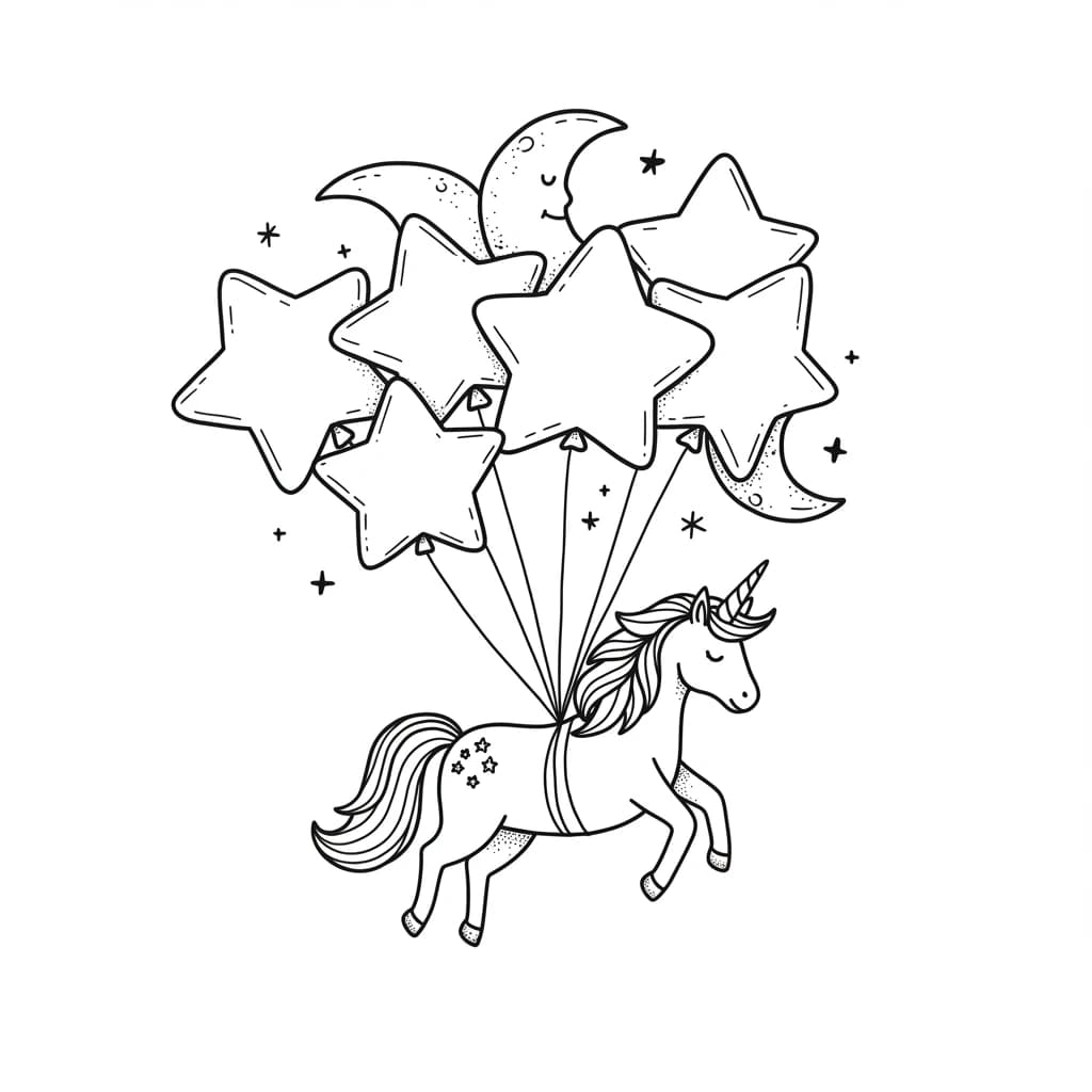 Desenhos de Unicórnio para Imprimir e Colorir