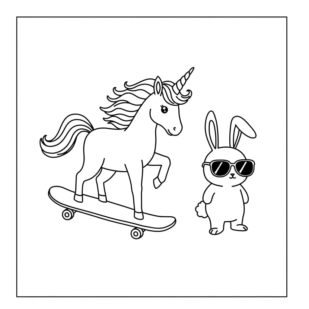 Desenhos de Unicórnio para Imprimir e Colorir