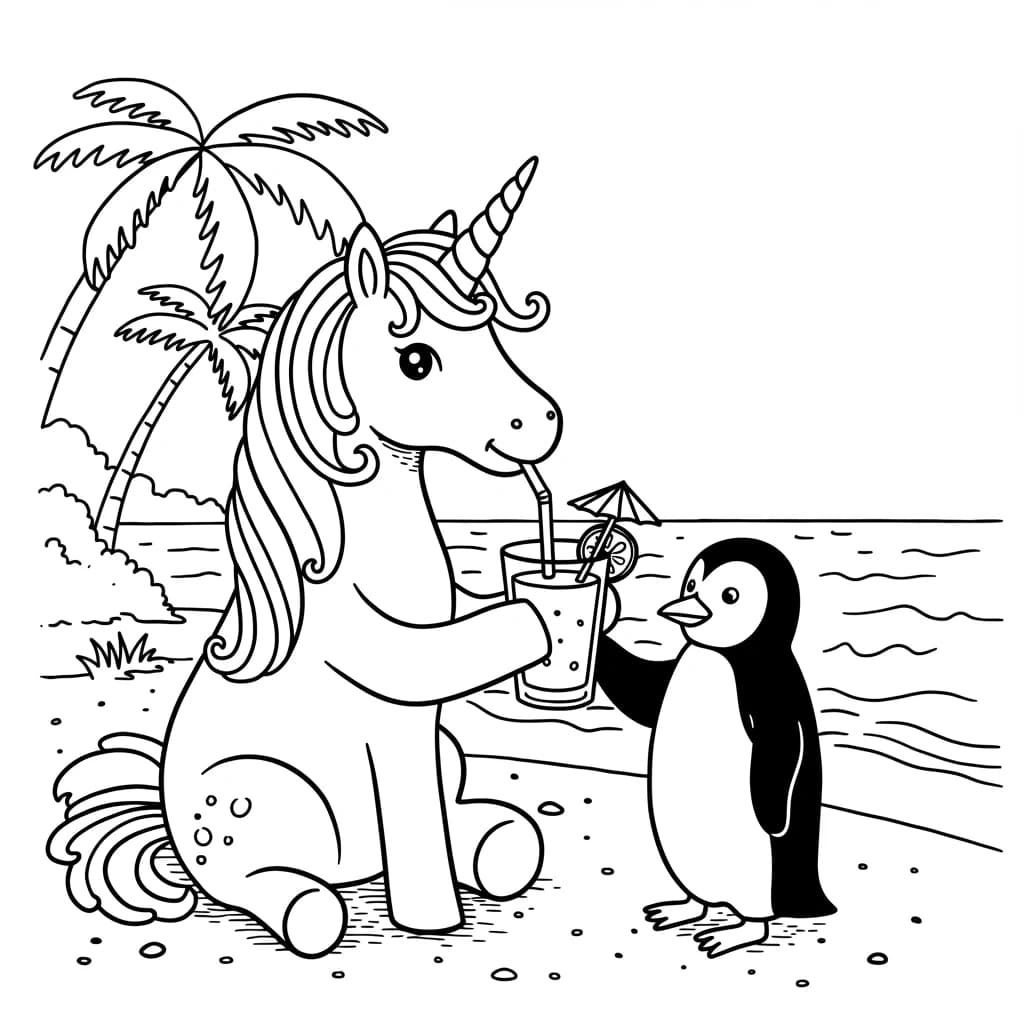 Desenhos de Unicórnio para Imprimir e Colorir