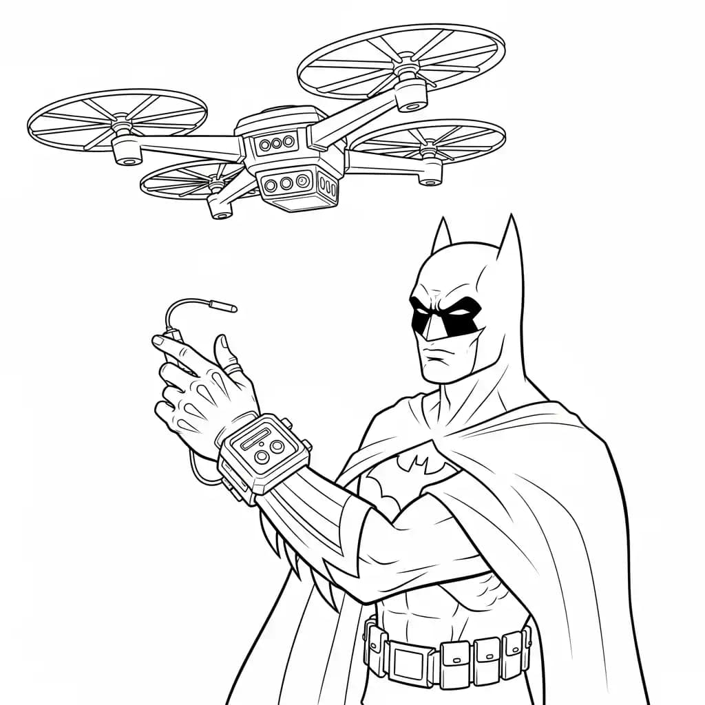 Desenhos do Batman para colorir com cenas de ação, fundo branco e traços grossos, perfeitos para imprimir e pintar
