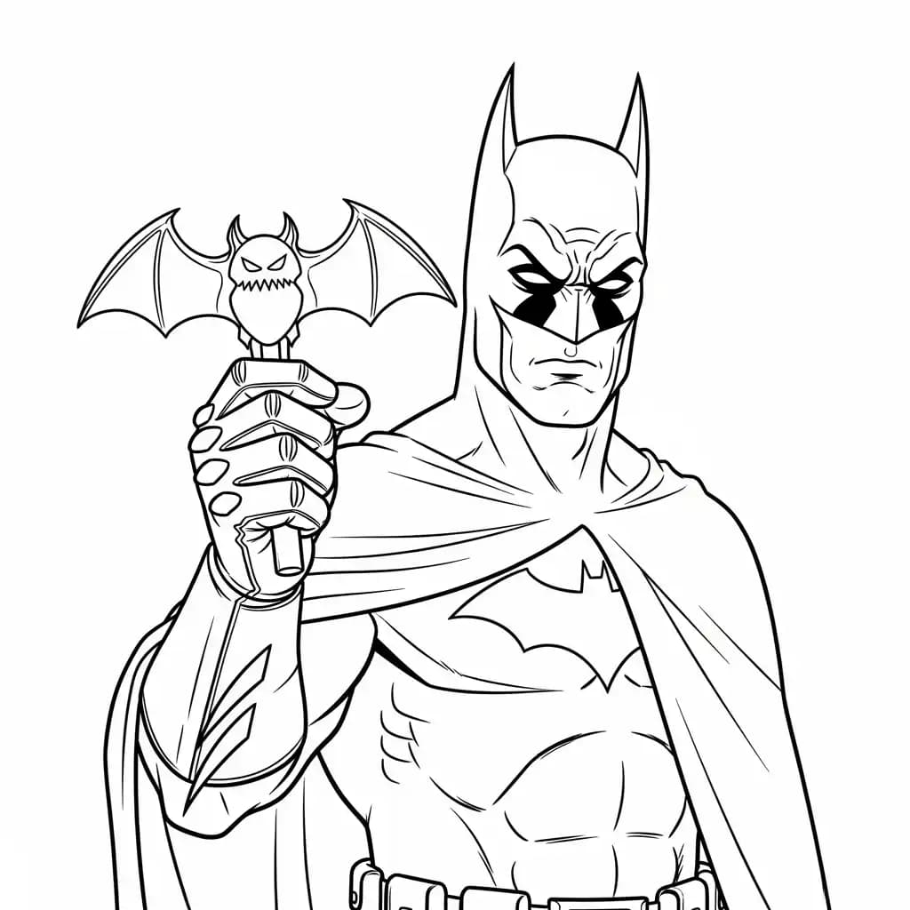 Desenhos do Batman para colorir com cenas de ação, fundo branco e traços grossos, perfeitos para imprimir e pintar